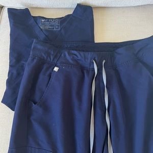 Navy figs scrubs. Jogger pants
